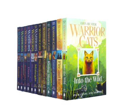 Warrior Cats комплект із 12 книг ENG-HUD-EH-WC12PC фото