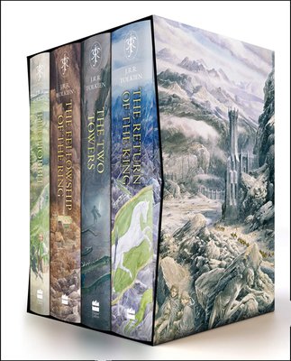 The Hobbit and The Lord of the Rings Illustrated editions box ENG-HUD-EVRN-JRRT-TLOTRDBH фото