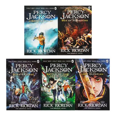 Percy Jackson Graphic Novels 1-5 Books Collection  ENG-HUD-MM-FVJV68 фото
