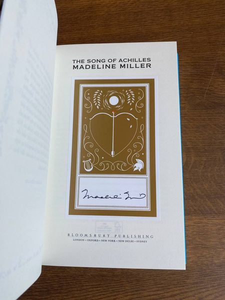The Song of Achilles Signed Edition EXC-ENG-MM-TSOA-W фото