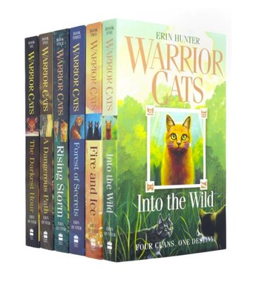 Warrior Cats Series 1 The Prophecies Begin x 6 Books Collection ENG-HUD-EH-WC1FC фото