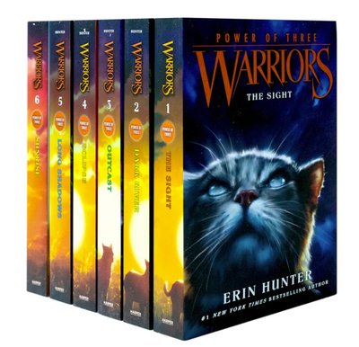 Warriors Cat Power of Three Book 1-6 Series 3 Books Collection ENG-HUD-EH-WC3FC фото