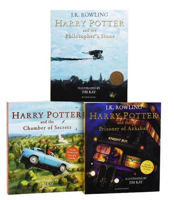 Harry Potter Illustrated by Jim Kay 3 Books Collection  ENG-HUD-JKR-HP3EB фото