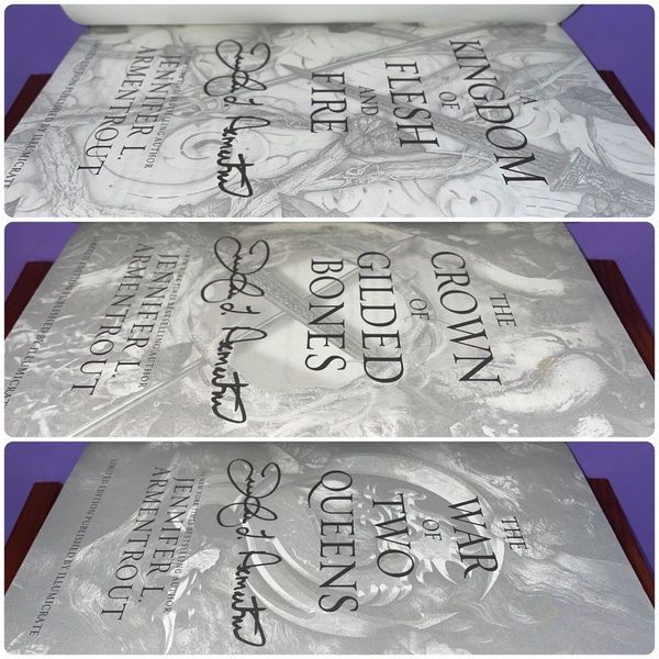 From Blood and Ash Luxe Signed Set (books 2-4) EXC-ENG-JLA-FBAA-I фото