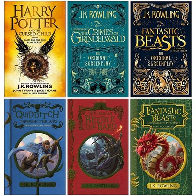 Harry Potter, Fantastic Beasts Scripts & Hogwarts Library 6 Books Collection  ENG-HUD-JKR-HP6 фото