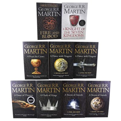 Game of Thornes and House of Dragon George R.R Martin 9 Books Set  ENG-HUD-MM-FVJV12 фото