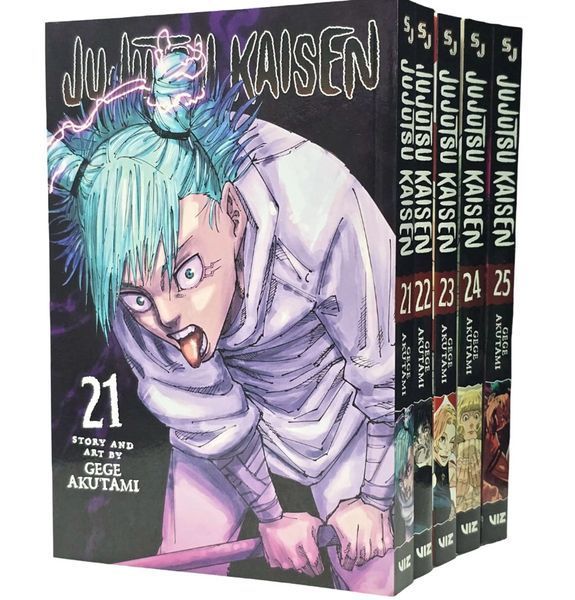 Jujutsu Kaisen Volume 21-25 5 Books Collection ENG-HUD-LA-ST113 фото
